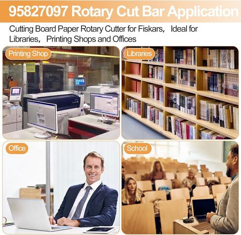 95827097 شريط قطع دوار لـ Fiskars 12 بوصة 45 مم لوح تقطيع ورق سطح المكتب، شريط قطع للمكاتب ومحلات الطباعة والمكتبات، قطعة واحدة in Kuwait