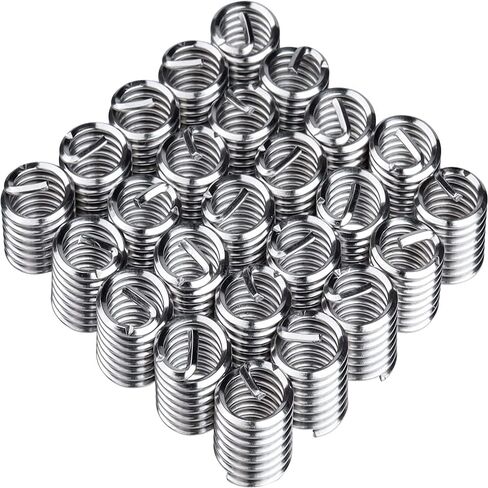 30pcs Thread Repair Kit M6 x 1.0 mm Thread Insertion Metric Striped Thread Repair Drill Tap Hand Tool Kit Helicoil Inserting Tool Thread Recovery Kit in Saudi Arabia