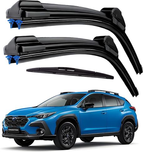 Dual Rubber Blade Windshield Wipers for 2025 2024 2023 2022 2021 2020 2019 2018 Subaru Crosstrek/Impreza 2017-2025 Automotive Replacement Wiper Blades 26"/16"/12" Rear Wiper (Set of 3) Top Lock in Saudi Arabia