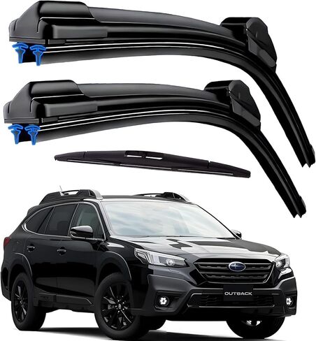 Dual Rubber Blade Windshield Wipers for 2025 2024 2023 2022 2021 2020 2019 2018 Subaru Crosstrek/Impreza 2017-2025 Automotive Replacement Wiper Blades 26"/16"/12" Rear Wiper (Set of 3) Top Lock in Saudi Arabia