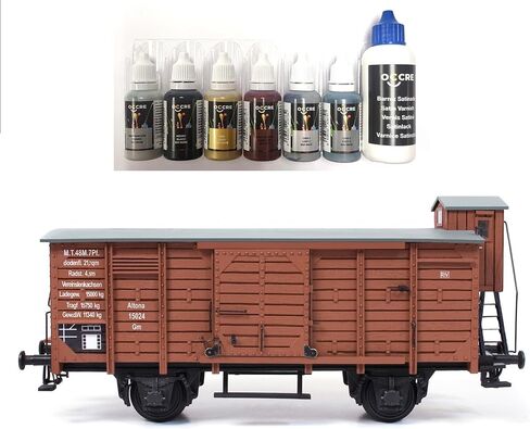 مجموعة نماذج عرض Boxcar "Wagon" بمقياس 1:24 من EarthMark 56002 من Occre (نموذج Boxcar مع مجموعة طلاء أكريليك حرفية) in Kuwait