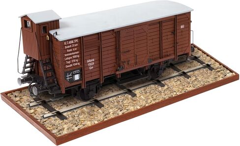 EarthMark “Wagon"1:24 Scale Boxcar Display Model Kit 56002 by Occre (Boxcar Model with Craft Acrylic Paint Set) in Kuwait