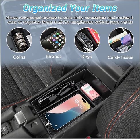 Center Console Organizer Compatible with 2023-2026 Honda HRV Accessories, Armrest Tray, Console Bottom Storage Box and Dashboard Organizer Box, Fits both Honda HR-V 7-inch and 9-inch Screen in Saudi Arabia