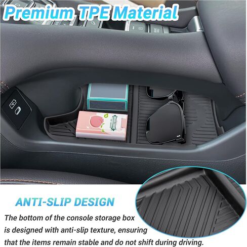Center Console Organizer Compatible with 2023-2026 Honda HRV Accessories, Armrest Tray, Console Bottom Storage Box and Dashboard Organizer Box, Fits both Honda HR-V 7-inch and 9-inch Screen in Saudi Arabia