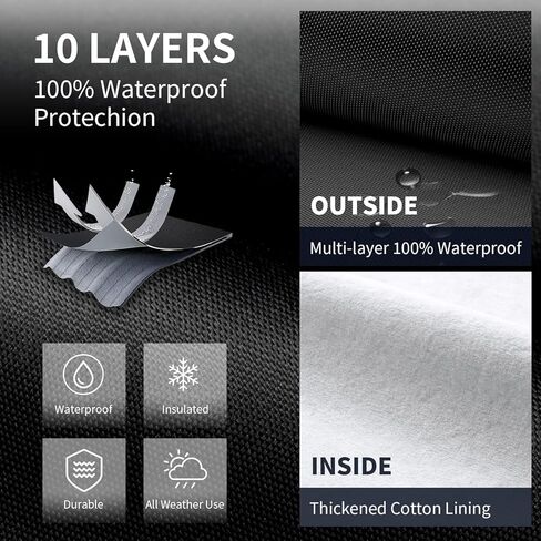 Silverado 1500 Truck Cover Custom Fit 1998-2026 Crew Cab Short Bed(5.7'-5.8') with Door Zipper, 10 Layers Outdoor Heavy Pickup Truck Cover Waterproof All Weather, Wind Dust Sun Protector. in Saudi Arabia