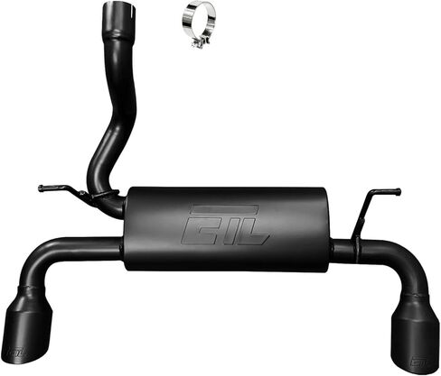ETL Axle Back Exhaust for 2018-2022 Jeep Wrangler JL 3.6L Black Tips Steel Muffler Deep Tone Exhaust System in Saudi Arabia