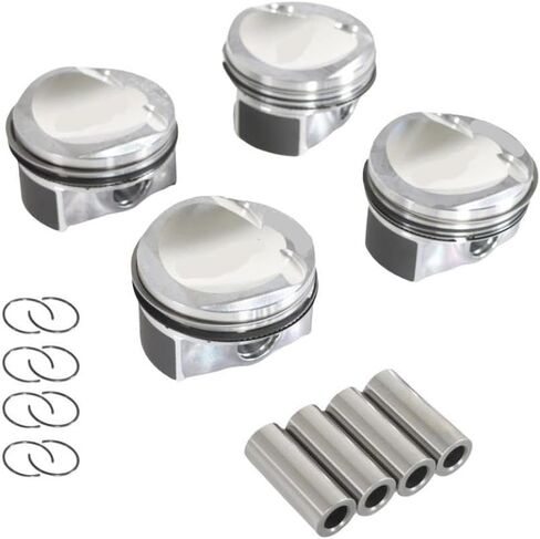OUTMX Piston Assembly with Pins and Buckle Rings 4 Pistons 21mm 1.8T EA888 Compatible with 2nd Generation Engines in Saudi Arabia