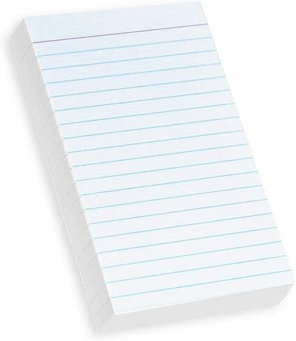 Home Advantage Single Sided Vertically Ruled White Index Cards (3-x-5) in Saudi Arabia