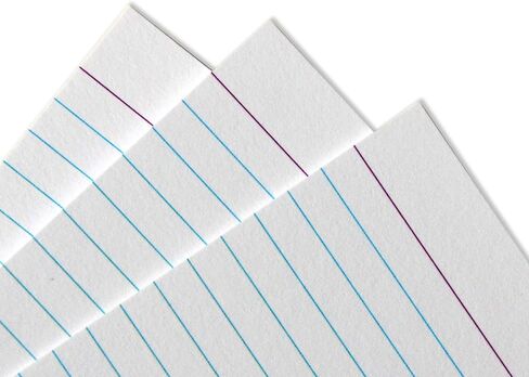 Home Advantage Single Sided Vertically Ruled White Index Cards (3-x-5) in Saudi Arabia
