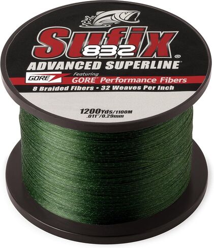 Sufix 832 Braid Line-1200 Yards (Green, 80-Pound) in Saudi Arabia