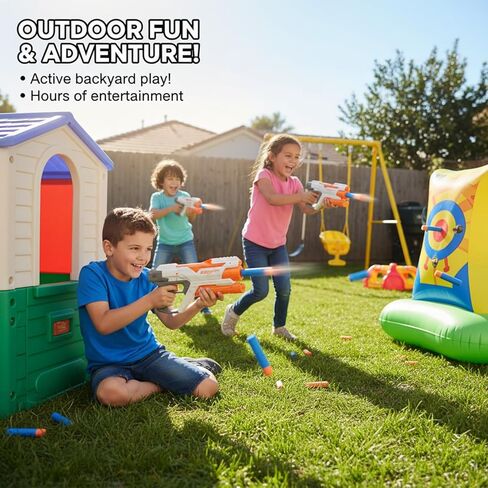 عبوة ذخيرة مكونة من 1000 قطعة سهام قابلة لإعادة التعبئة متوافقة مع Nerf N-Strike Elite 2.0 Series DinoSquad - تعمل مع جميع ألعاب Elite Blasters باللون الأزرق in Kuwait