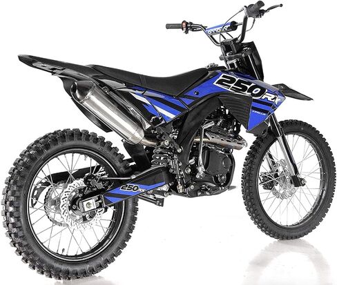 HHH Apollo AGB36 Motorcycle DB36 Dirtbike 250cc Dirtbike with 5 Speed Manual Clutch Gas Bike for Adult and Youth 21/18 inch Tires (Green Color) in Saudi Arabia