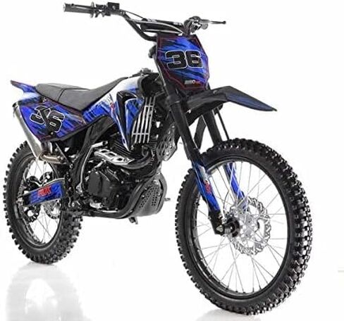 HHH Apollo AGB36 Motorcycle DB36 Dirtbike 250cc Dirtbike with 5 Speed Manual Clutch Gas Bike for Adult and Youth 21/18 inch Tires (Green Color) in Saudi Arabia