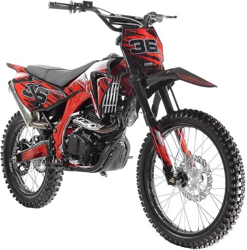 HHH Apollo AGB36 Motorcycle DB36 Dirtbike 250cc Dirtbike with 5 Speed Manual Clutch Gas Bike for Adult and Youth 21/18 inch Tires (Green Color) in Saudi Arabia