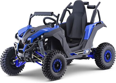 MotoTec Raider Kids UTV 48v 1200w نظام تعليق كامل أزرق in Kuwait