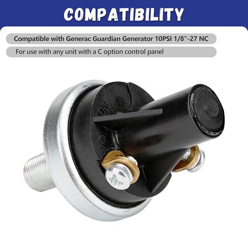 0A8584 Oil Pressure Switch Compatible with Generac Generator Guardian 100PSI 1/8"-27 NC, RV Oil Pressure Sender Switch in Saudi Arabia