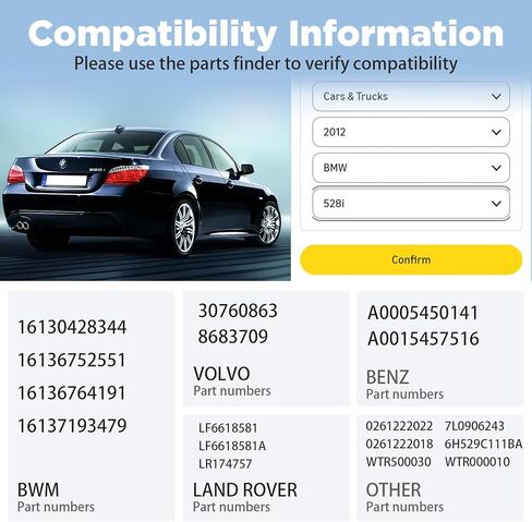 مضخة كشف تسرب بخار الوقود EVAP LDP DMTL لسيارات BMW 3 Series 5 Series 7 Series M X Z Series، VW Jetta Passat Audi فولفو لاند روفر مرسيدس بنز in Kuwait