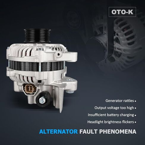 استبدال المولد 11176N متوافق مع Honda Civic 2006 2007 2008 2009 2010 2011 L4 1.8L، 80A 12V CW 7-Groove Pulley IR IF، استبدال # 31100RNAA01، 31100RNAA012M2، AHGA67، A002TC1391 in Kuwait