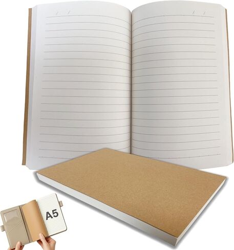A5 Notebook Refill – 256 Pages Lined Journal Insert for study, travel, Planners – Refillable A5 Planner or Diary – 8.07" x 5.5" – 1 Pack in Saudi Arabia