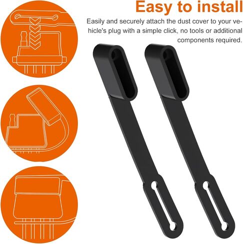 4 Pcs 4-Pin Flat Trailer Wiring Harness Connector Dust Covers Dust-Proof Protector Durable Against Dirt Protectors Against Dirt Accessories Vehicle Plug Wire Cover Cap for 4 Way Trailer Plug Trailers in Kuwait