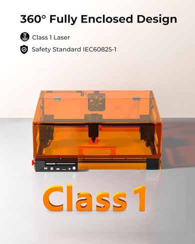 Laser Cutter and Engraver Machine, 20W Woxcker L2 MAX 0.01 High Precision 300x300mm Bed Size Laser Engraving Machine for Wood Metal Glass Leather Acrylic Class 1 laser Output: 20000 mW in Saudi Arabia