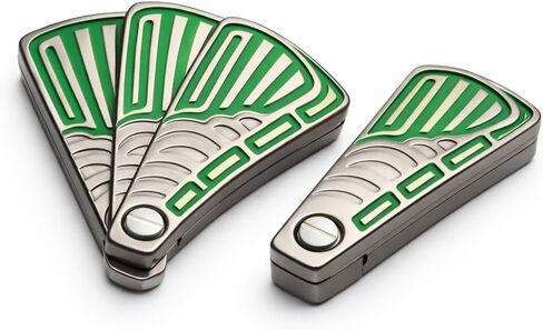 Magnetic Fidget Slider for Adults – Premium EDC Metal Fidget Toy, Folding Fan Click Slider, Quiet Stress Relief Desk Toy, Anxiety Focus Handheld Gadget, Cool Collectible Fidget in Saudi Arabia
