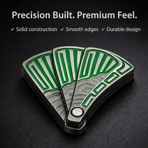 Magnetic Fidget Slider for Adults – Premium EDC Metal Fidget Toy, Folding Fan Click Slider, Quiet Stress Relief Desk Toy, Anxiety Focus Handheld Gadget, Cool Collectible Fidget in Saudi Arabia
