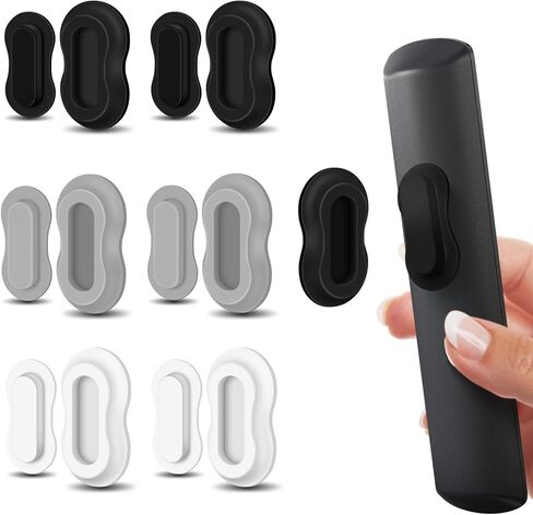 HOTEC 6 Pack Magnetic Remote Control Holder Wall Mount, Upgraded No Drill Self-Adhesive TV Remote Organizer, Universal Storage for TV, Fan, AC, Media & RV Accessories (Black, Grey, White) in Saudi Arabia