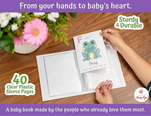 Party Hearty Baby's First ABC & 123 Book Baby Shower Activity, Guest Book Alternative with Alphabet Coloring Pages, Educational Keepsake & Activities for Guests - Baby Shower Games Craft Kit in Saudi Arabia
