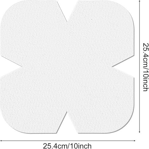 10 Pcs Bowl Cozy Batting Pre Cut, 10 x 10 Inch Bowl Cozy Pattern Template, Heat Resistant Soft Cotton Quilt Batting for Sewing DIY, Microwave Safe in Kuwait