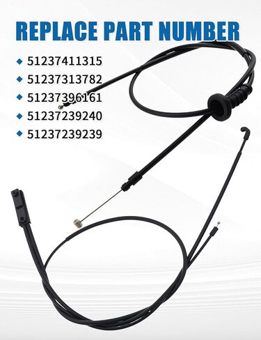 سلك كابل تحرير غطاء المحرك الأمامي والخلفي مناسب لسيارات BMW 320i 330i 428i 430i M2 M3 M4 استبدال 51237411315 51237313782 51237396161 51237239240 51237239239 in Kuwait