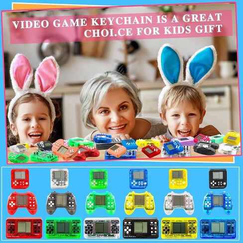 30 Pcs Mini Video Game Keychain Video Game Party Favors Small Video Game Keychains Bulk for Party Favors Gift Bag Filler in Saudi Arabia