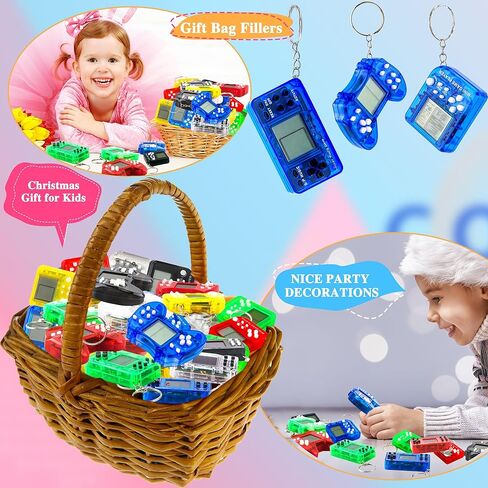 30 Pcs Mini Video Game Keychain Video Game Party Favors Small Video Game Keychains Bulk for Party Favors Gift Bag Filler in Saudi Arabia