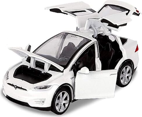 gidoyi Toy Car Model X, Pull Back Car Toys Alloy Vehicles with Lights and Sound 1:32 Scale Model Car (White) in Saudi Arabia