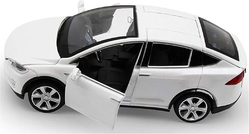 gidoyi Toy Car Model X, Pull Back Car Toys Alloy Vehicles with Lights and Sound 1:32 Scale Model Car (White) in Saudi Arabia