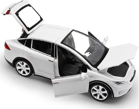 gidoyi Toy Car Model X, Pull Back Car Toys Alloy Vehicles with Lights and Sound 1:32 Scale Model Car (White) in Saudi Arabia