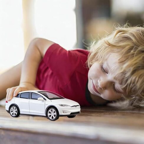 gidoyi Toy Car Model X, Pull Back Car Toys Alloy Vehicles with Lights and Sound 1:32 Scale Model Car (White) in Saudi Arabia