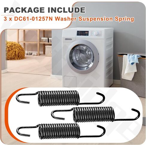 3 عبوات DC61-01257N زنبرك تعليق الغسالة لغسالة Sa-msung، استبدل 592-49474 592-49496 592-49396 in Kuwait