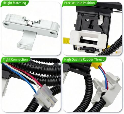 مزلاج قفل غطاء الغسالة WTW5000DW1 WTW4955HW1 WTW4855HW2 مناسب لغسالة Kenmore Whirlpool Maytag WTW4816FW2 MVWC565FW2 MVWC465HW0 NTW4519JW2 NTW4516FW4 NTW4516FW0 WTW5000DW3 in Kuwait