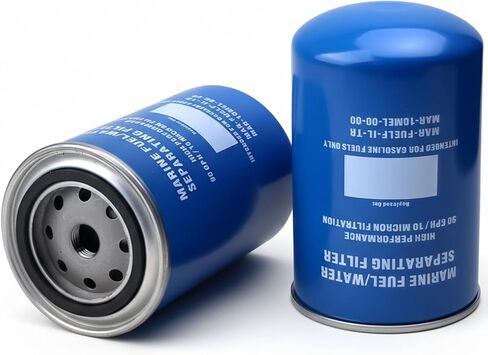 MAR-10MEL-00-00 Fuel Water Separating Filter (10 Micron) Compatible with Yamaha 115 HP Outboard Engines MAR-24563-00-00, MAR-FUELF-IL-TR, 18-7866, 937807 (2 Pack) in Saudi Arabia