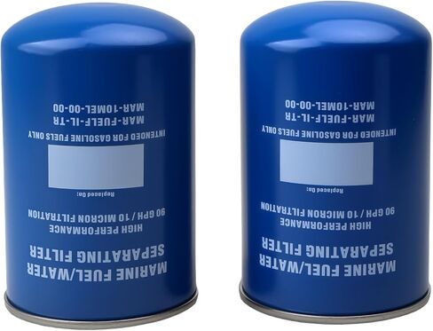 MAR-10MEL-00-00 Fuel Water Separating Filter (10 Micron) Compatible with Yamaha 115 HP Outboard Engines MAR-24563-00-00, MAR-FUELF-IL-TR, 18-7866, 937807 (2 Pack) in Saudi Arabia