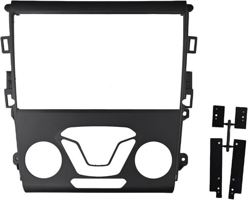 2 Din Car Stereo Radio Fascia Dash Kit Frame For Ford Fusion 2013-2018 And For Mondeo 2013-2018, Black Plastic Double DIN Dashboard Installation Bezel Panel For 9 Inch Head Unit Upgrade in Saudi Arabia
