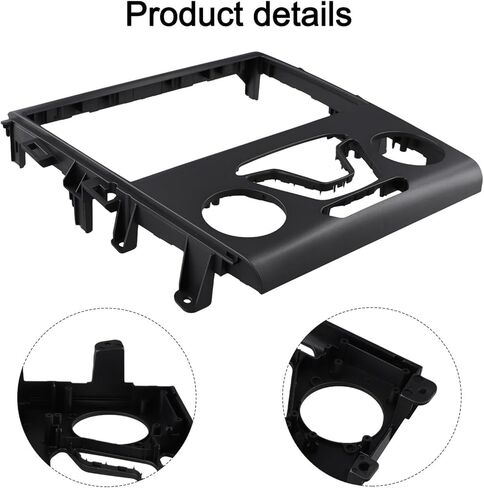 2 Din Car Stereo Radio Fascia Dash Kit Frame For Ford Fusion 2013-2018 And For Mondeo 2013-2018, Black Plastic Double DIN Dashboard Installation Bezel Panel For 9 Inch Head Unit Upgrade in Saudi Arabia