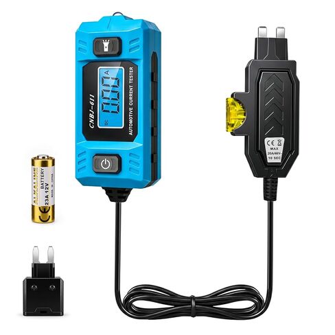 Fuse Tester, LCD Display Automotive Circuit Fault Tester Tool 20A 48V with LED Front Light, Car Relay Tester, High Precision Current Test Power Probe for Vehicle in Saudi Arabia