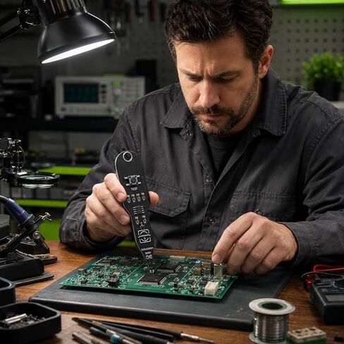 Electronic Circuit Board Tester,Inductance Tester Motherboards Coils Tester,Type-C Powered High Precision Mainboard Coil Testing Tool,Electronic Circuit Board Inductor Detector for PC & Phone Repair in Saudi Arabia