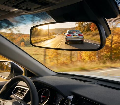OEM Universal Day/Night Rear View Mirror with Mounting Base, Anti-Glare Car Interior Mirror Fit Toyota Camry Rav4, Nissan Rogue Altima, Honda Accord Pilot CRV, Ford F150, Kia Hyundai RAM GMC & Chevy in Saudi Arabia