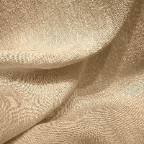 57" Soft Viscose Nylon Linen Fabric by The Yard - Natural Slub Fabric for Clothing, 155 GSM - Ideas for Spring Summer Fashion, Home Decor&Craft Sewing Fabric (1# Cream White, 1 Yard) in Kuwait