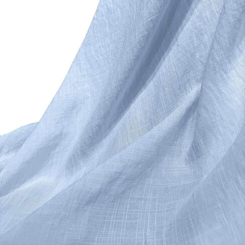 57" Soft Viscose Nylon Linen Fabric by The Yard - Natural Slub Fabric for Clothing, 155 GSM - Ideas for Spring Summer Fashion, Home Decor&Craft Sewing Fabric (1# Cream White, 1 Yard) in Kuwait