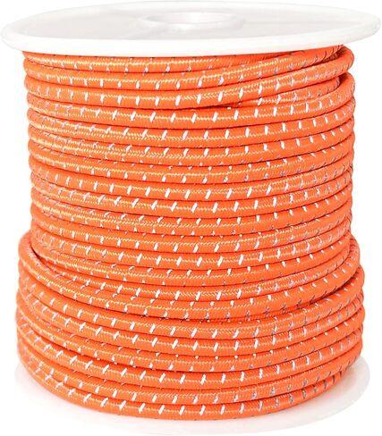 Reflective Elastic Cord String - Glow in Dark Shock Cord 0.1 Inch (2.5mm) Round Bungee Rope, 240 Feet for Beads, DIY Bracelets, Crafts,Shoe Laces, Sewing, Camping, Hiking (Multi-Color 40 Yards) in Saudi Arabia