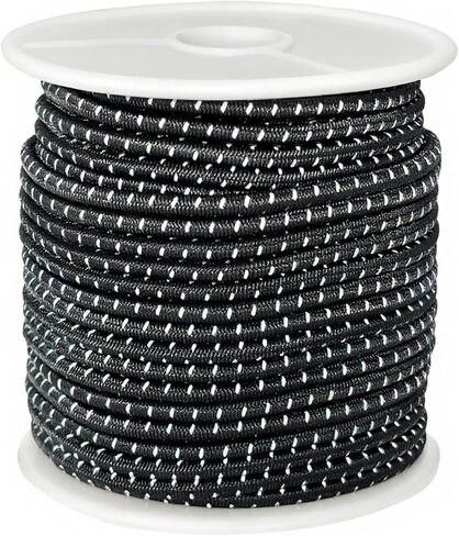 Reflective Elastic Cord String - Glow in Dark Shock Cord 0.1 Inch (2.5mm) Round Bungee Rope, 240 Feet for Beads, DIY Bracelets, Crafts,Shoe Laces, Sewing, Camping, Hiking (Multi-Color 40 Yards) in Saudi Arabia
